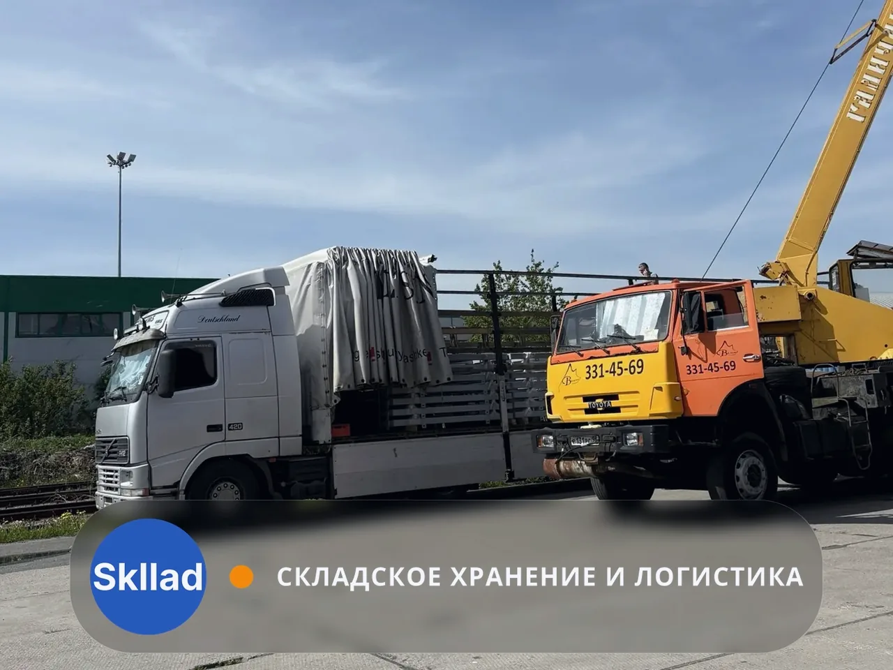 Перегрузили фермы разборного склада — Санкт-Петербург